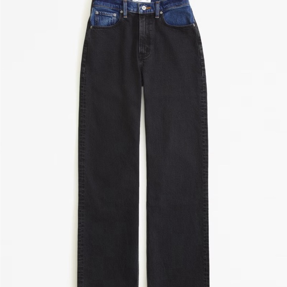 Abercrombie & Fitch High Rise 90s Relaxed Jean 24/00 Extra Short - Picture 2 of 5